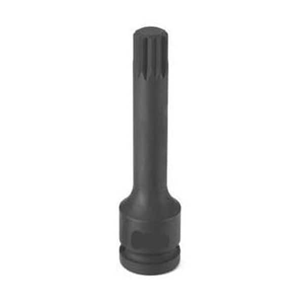 Grey Pneumatic 1/2" Drive x M12 Tamper Proof Triple Sq. 4" Length - 21124ST