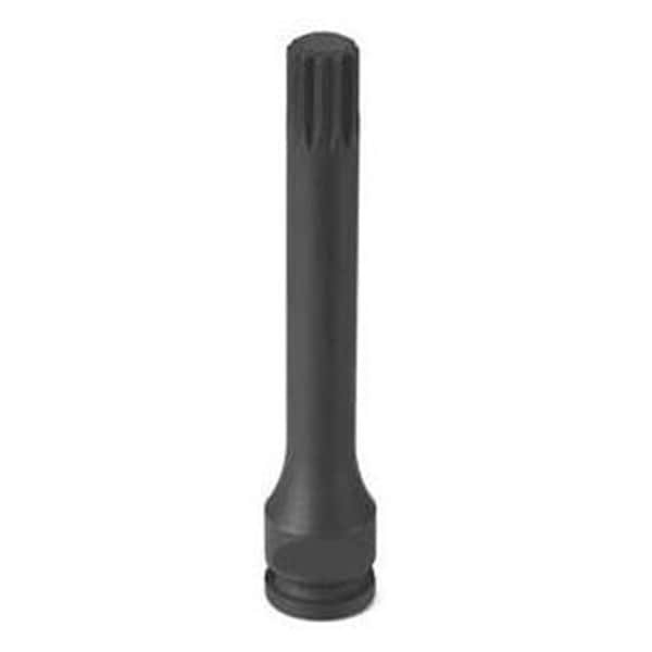 Grey Pneumatic 3/8" Drive x M12 Tamper Proof Triple Sq. 4" Length - 11124ST