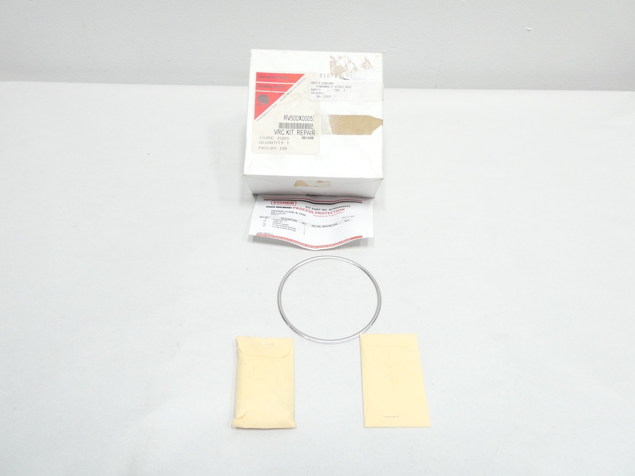 FISHER RV500X00052 V500 REPAIR KIT 4IN NITRILE VALVE PARTS AND ACCESSORY