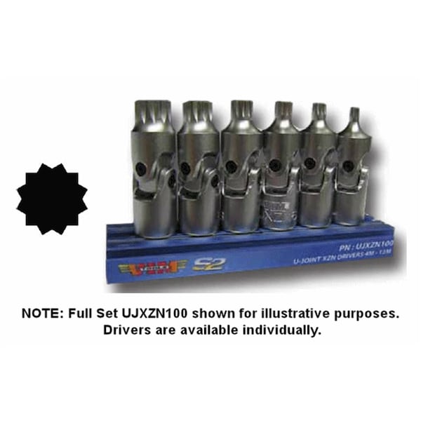 Vim Products VIM Tools 8M XZN, Universal Joint XZN Triple sqaure Driveiver, 1/4 in. Square Driver - UJXZN8