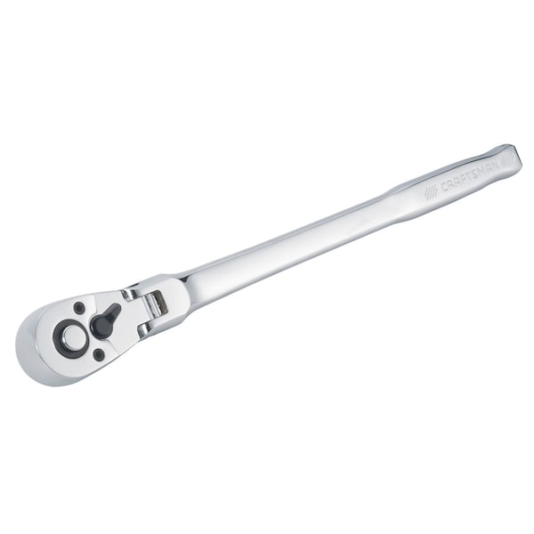 Craftsman 3/8-in Drive 72 Geared Teeth Ratchets, 3/8" DR 72T Long Handle Flex, Full polish - CMMT99426