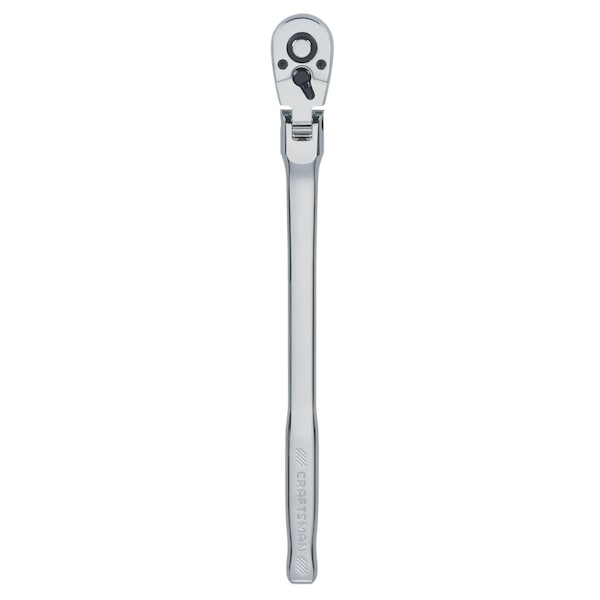Craftsman 3/8-in Drive 72 Geared Teeth Ratchets, 3/8" DR 72T Long Handle Flex, Full polish - CMMT99426