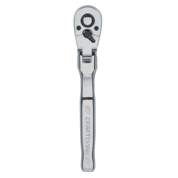 Craftsman 3/8-in Drive 72 Geared Teeth Ratchets, 3/8" Drive Flex Head Ratchet, Full polish - CMMT99420