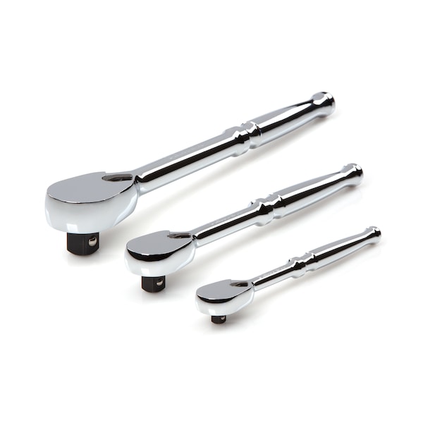 Tekton 1/4, 3/8, 1/2 Inch Drive Ratchet Set (3-Piece) - SRH91001