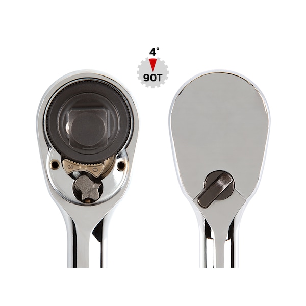 Tekton 1/4, 3/8, 1/2 Inch Drive Ratchet Set (3-Piece) - SRH91001