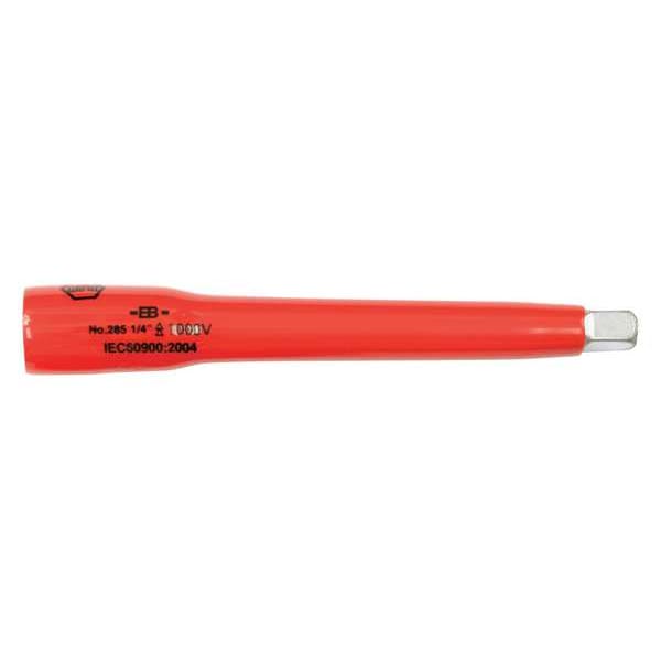 Wiha Extension Bar 1/4" Dr, 100 mm L, 1 Pieces, Chrome - 12855