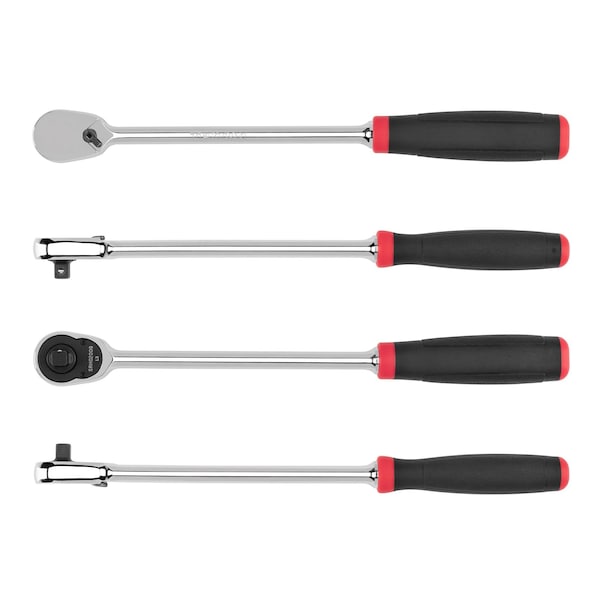 Tekton 1/4 Inch Drive x 9 Inch Comfort Grip Long Ratchet - SRH02009