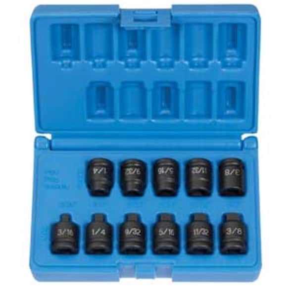 Grey Pneumatic Grey Pneumatic GY1211P 3/8" Drive 11 Pieces Pipe Plug Socket Set - GY1211P