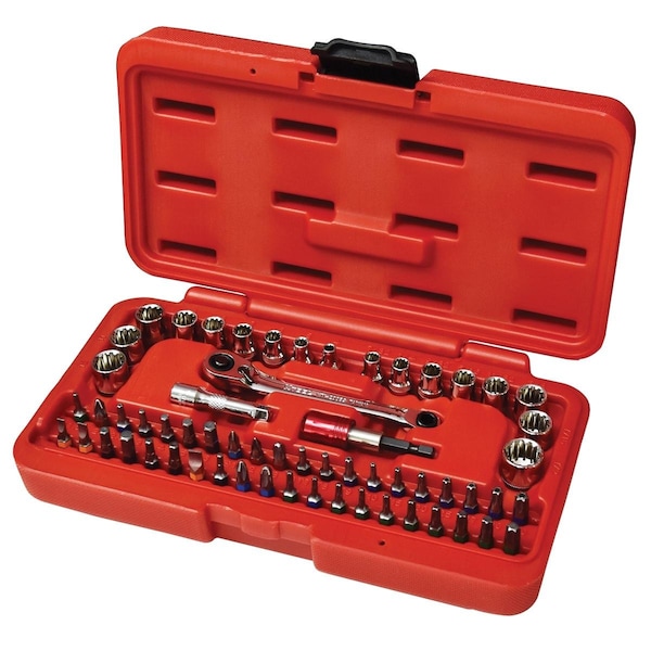 K-Tool International 1/4" Drive SAE, Metric, 60 pcs - KTI20060