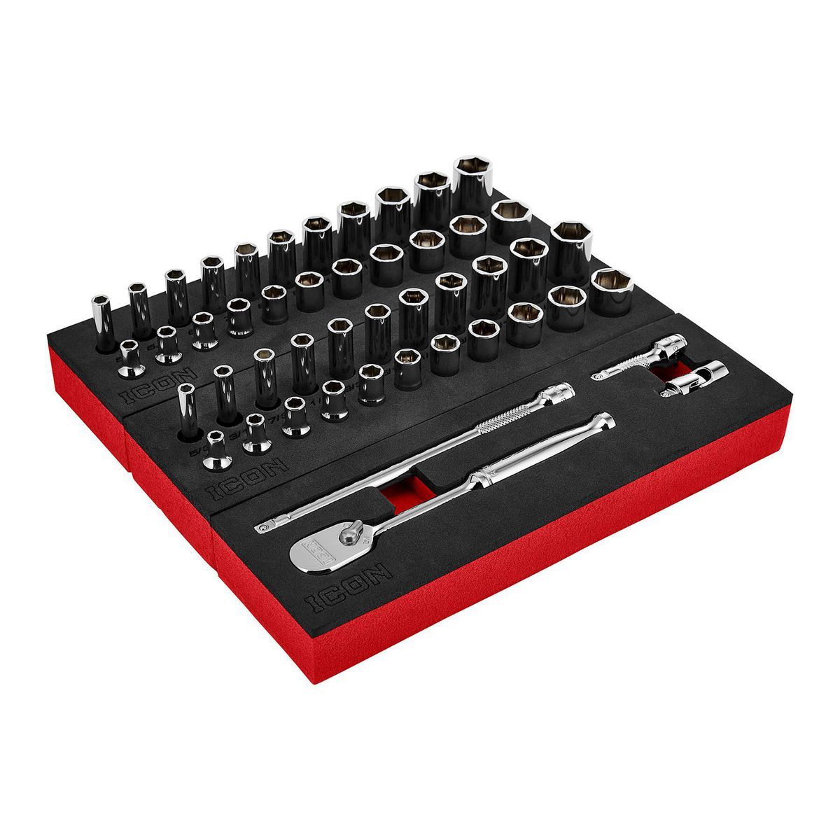 Juego de 48 piezas de puntas modulares para servicio general con unidades SAE y métricas de 1/4 de pulgada - 70311