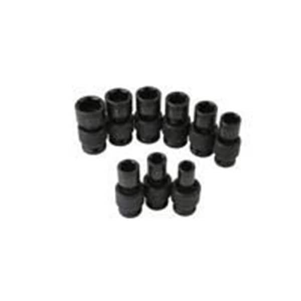 Gourmetgalley 9 Pieces SAE Swivel Socket Set Shallow 7/16 - 15/16 - GO67483