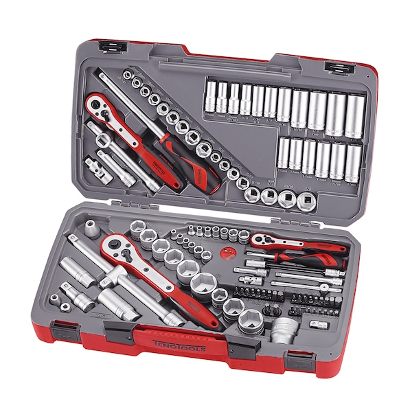 Teng Tools TM111 - 111 Piece Mixed Drive Socket Set 1/4, 3/8, 1/2 Inc - TM111