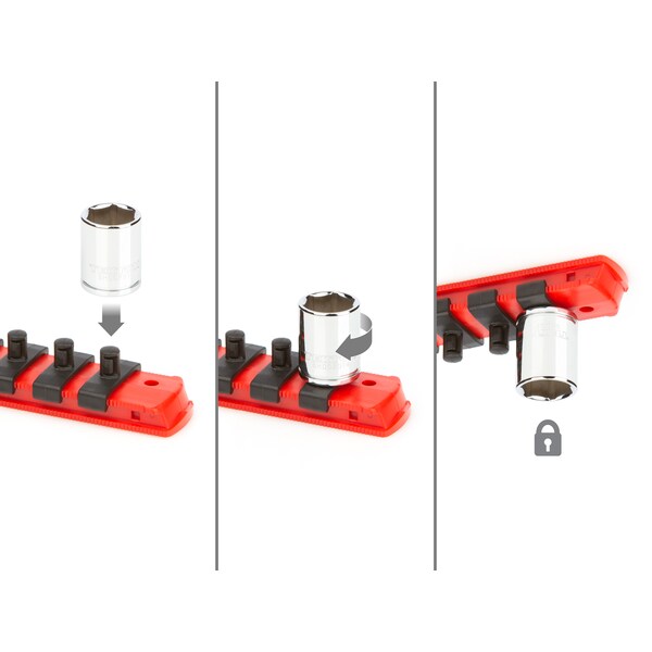 Tekton 1/4 Inch Drive 6-Point Socket Set, 25-Piece (5/32-9/16 in., 4-15 mm) - SHD90206
