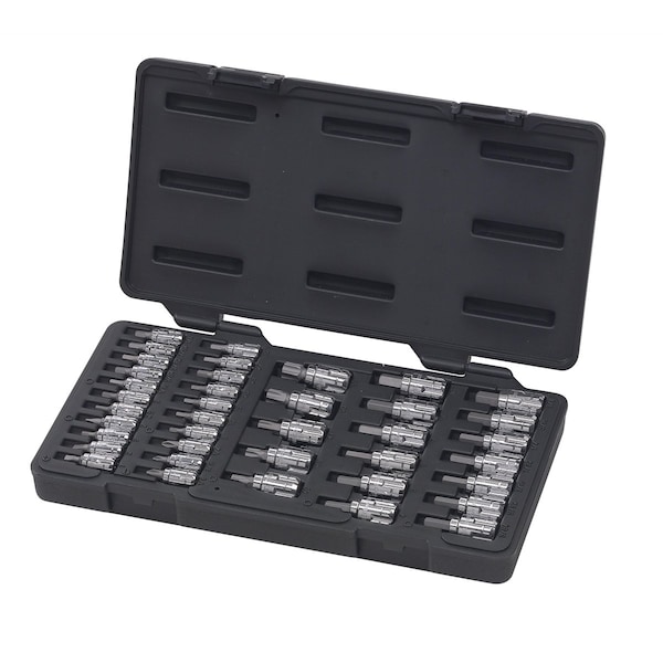 Gearwrench 39-Piece Vortex Bit Socket Set 1/4 in. (13mm) and 3/8 in. (20mm) Dr. - EHT890040
