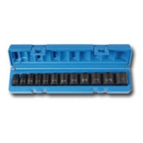 Grey Pneumatic Grey Pneumatic GRE1213 12 Pc 3-8 Drive Frac Standard Length Set - GRE1213
