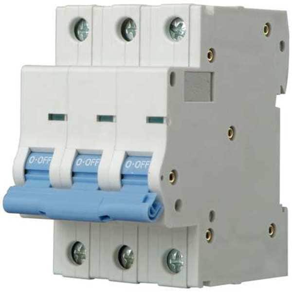 Dayton Circuit Breaker, NDB2-63 D25/3 Series, 25A, 3 Pole, 480V AC, 7.5kA at 480V AC, D Curve - 5ZVG1