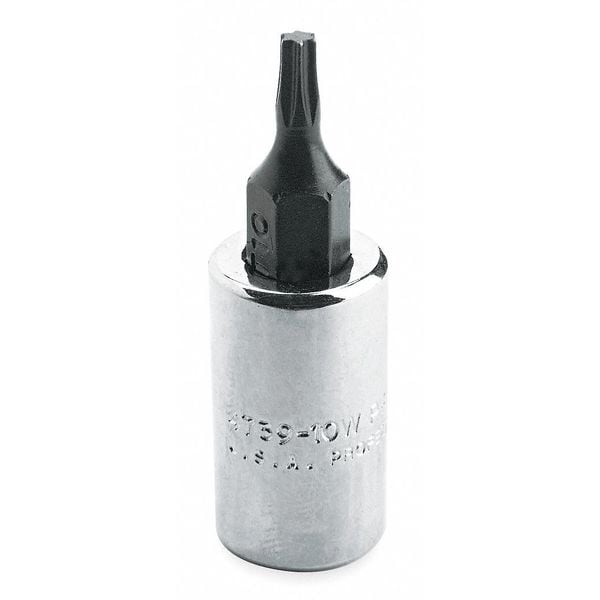Proto 1/4 in Drive Torx(R) Socket Bit SAE T25 Tip, 1 1/2 in L - J4739-25W