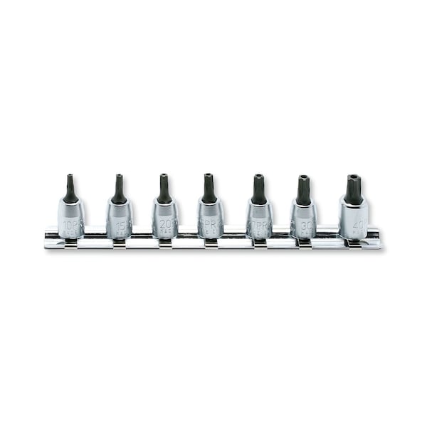 Ko-Ken Socket set TORXPLUS 10IPR-40IPR Tamper Resistant 150mm 7 pieces 1/4 Sq. Drive - RS2025/7-IPR
