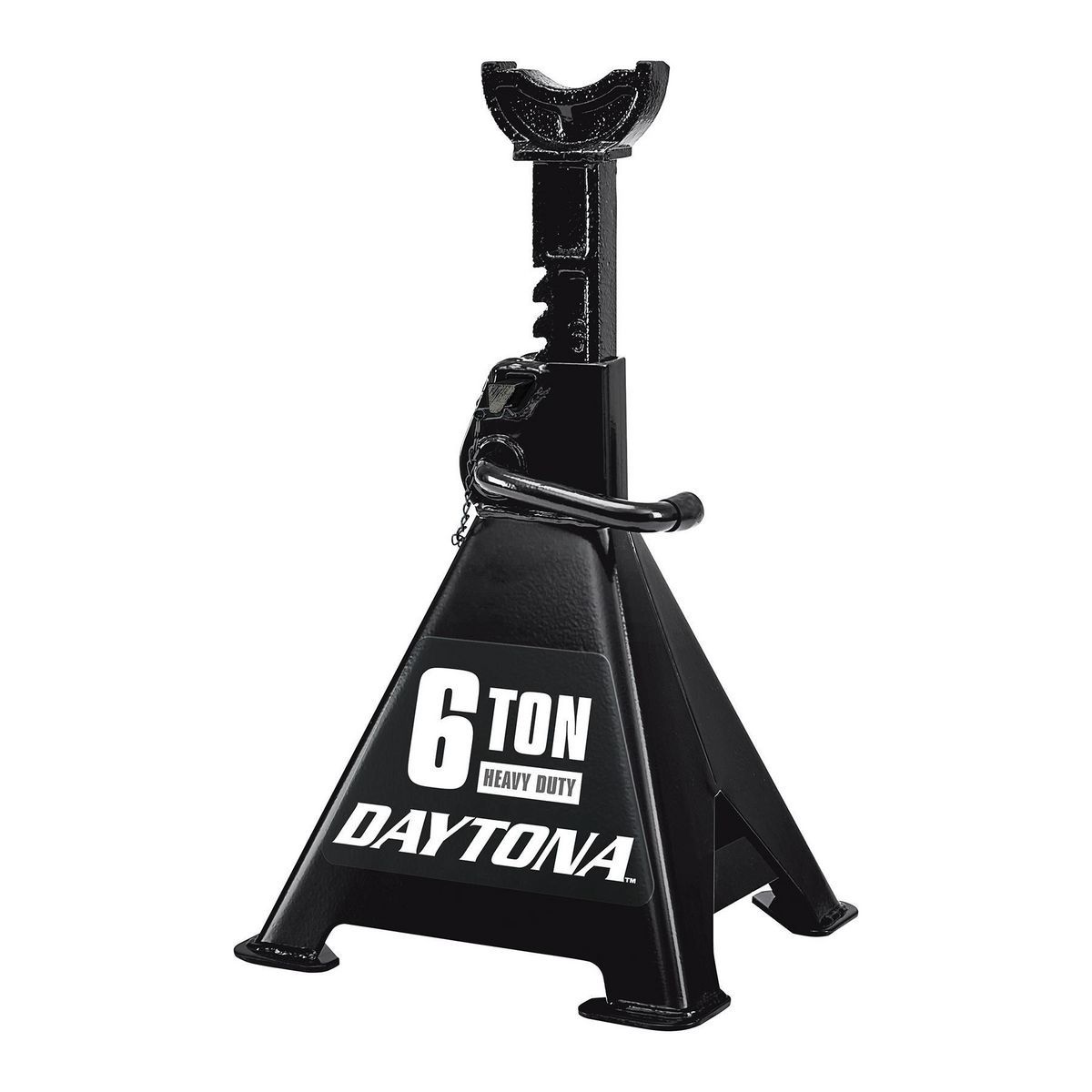 Soportes de gato de trinquete de servicio pesado de 6 toneladas Daytona, negro - 58342