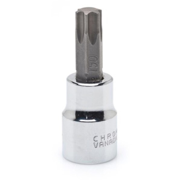 Apex Tool Group 0.25 in. Drive T27 Torx Bit Sockets, Nickel Chrome - AP311892