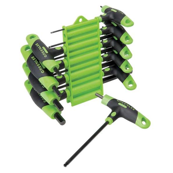 Greenlee 10 Piece SAE T-Shape Hex Key Set, 0254-40 - 0254-40