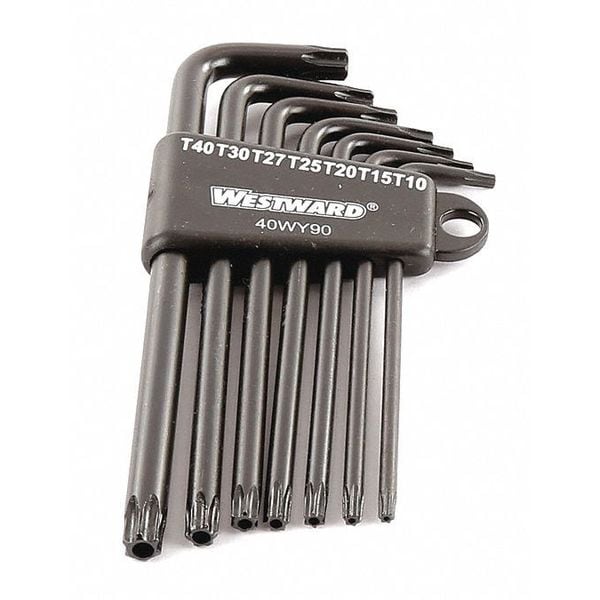 Westward 7 Piece Torx? L-Shape Torx? Key Set, 40WY90 - 40WY90