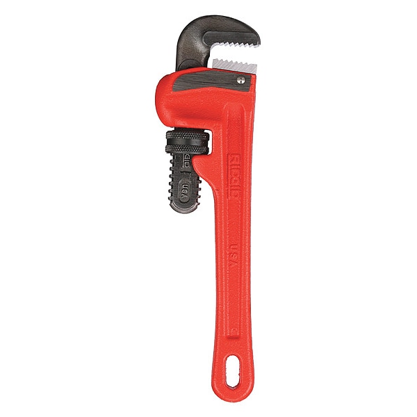 Ridgid 8 in L 1 in Cap. Cast Iron Straight Pipe Wrench - 8