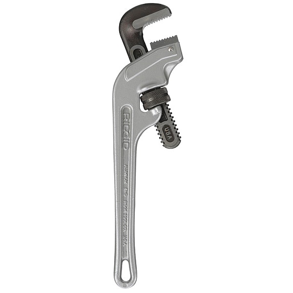 Ridgid 14 in L 2 in Cap. Aluminum End Pipe Wrench - E-914