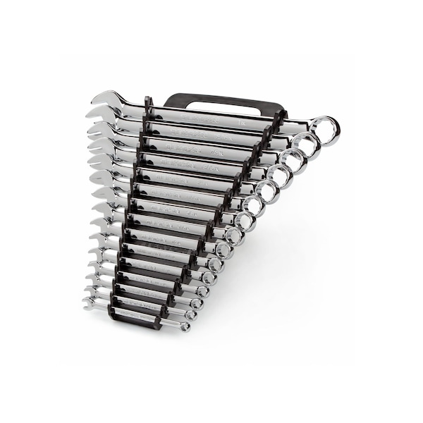 Tekton Combination Wrench Set with Holder, 15-Piece (1/4 - 1 in.) - 18772