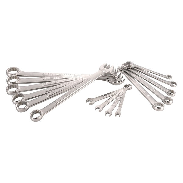 Craftsman Combination Wrench Set, SAE, 15 Tools - CMMT12067