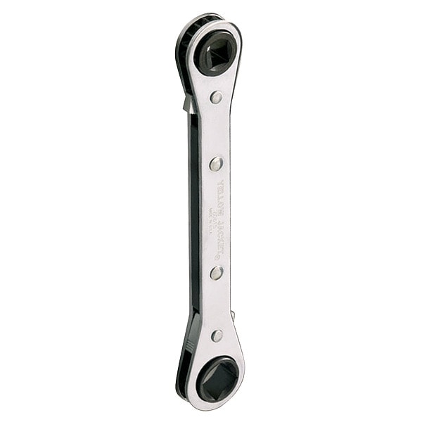 Yellow Jacket Ratcheting Wrench, Head Size 1/2 x 3/8 in - 60615