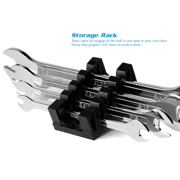 Capri Tools Super-Thin Open End Wrench Set, SAE, 4 pcs (1/4 to 3/4 in) - 11850-4SRK