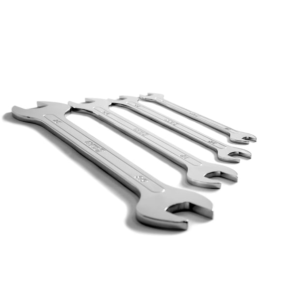 Capri Tools Super-Thin Open End Wrench Set, SAE, 4 pcs (1/4 to 3/4 in) - 11850-4SRK