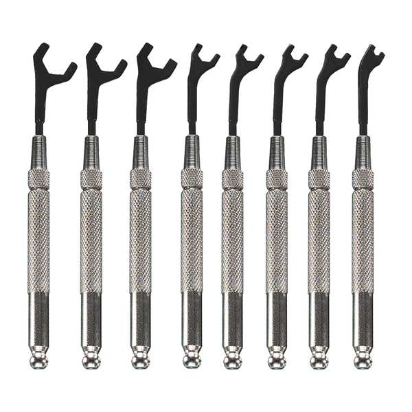 Moody Tool Open End Wrench Set, 30 Deg, 5/64-5/16, 8Pc - 58-0151