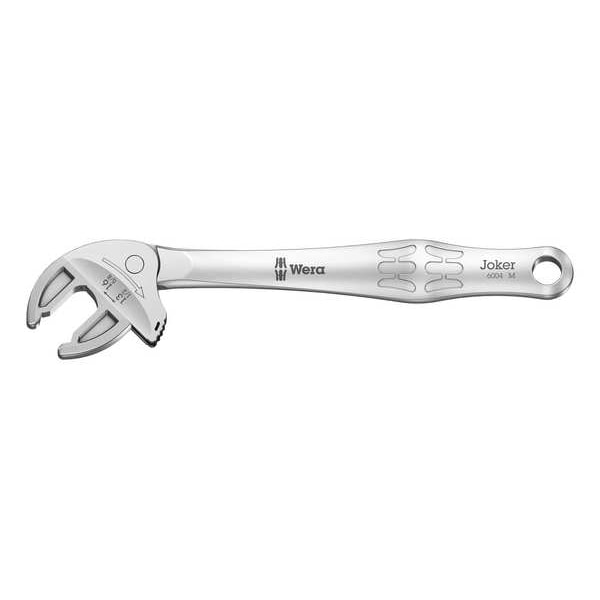 Wera Adjustable Wrench, Steel, Ergonomic, M - 05020103001