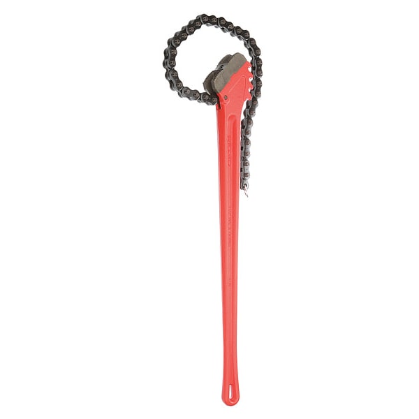 Ridgid Chain Wrench, 7 1/2 in Outside Dia, 29 in Chain L, 36 in Handle L, Alloy Steel - C-36