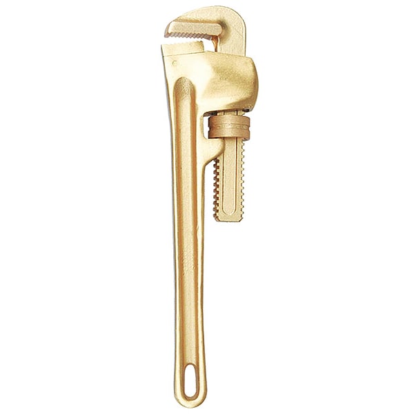 Westward 24 in L 3 in Cap. Beryllium Copper Alloy Straight Pipe Wrench - 23X843