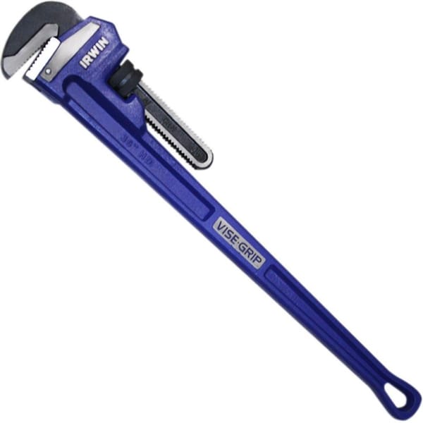 Irwin 36" L Cast Iron Pipe Wrench, Cast Iron, 36" - 274107