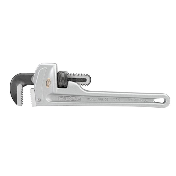 Ridgid 31090 10in Aluminum Straight Pipe Wrench - Model 810 - 31090-RIDGID