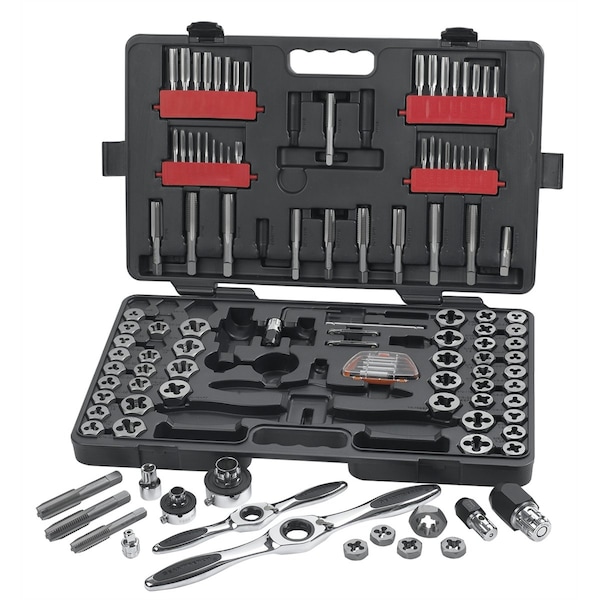 Kd Tools Large Sae/Metric Ratcheting Tap/Die Set, 114 Piece - KDT82812