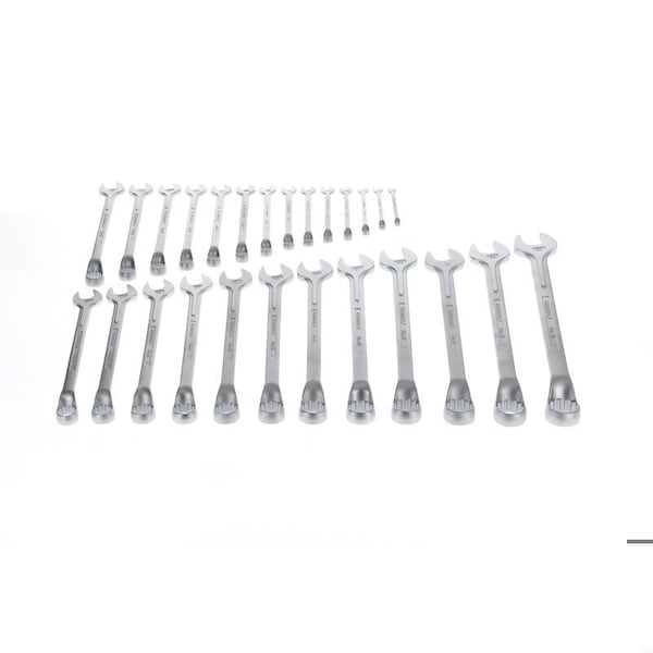 Gedore Combination Wrench Set, 26 pcs., 6-32mm, SAE or Metric: Metric - 1 B-026