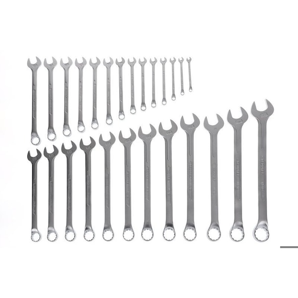 Gedore Combination Wrench Set, 26 pcs., 6-32mm, SAE or Metric: Metric - 1 B-026