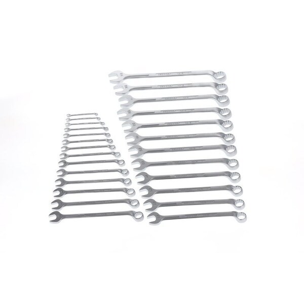 Gedore Combination Wrench Set, 26 pcs., 6-32mm, SAE or Metric: Metric - 1 B-026