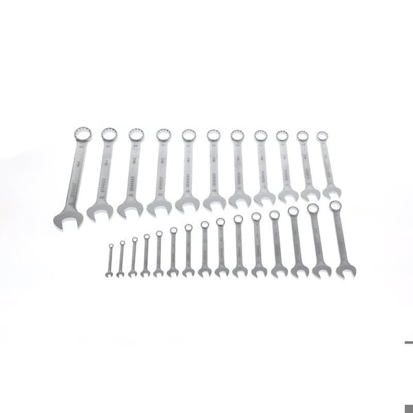 Gedore Combination Wrench Set, 26 pcs., 6-32mm, Wrench Head Sizes: 6mm to 32 mm - 7-026