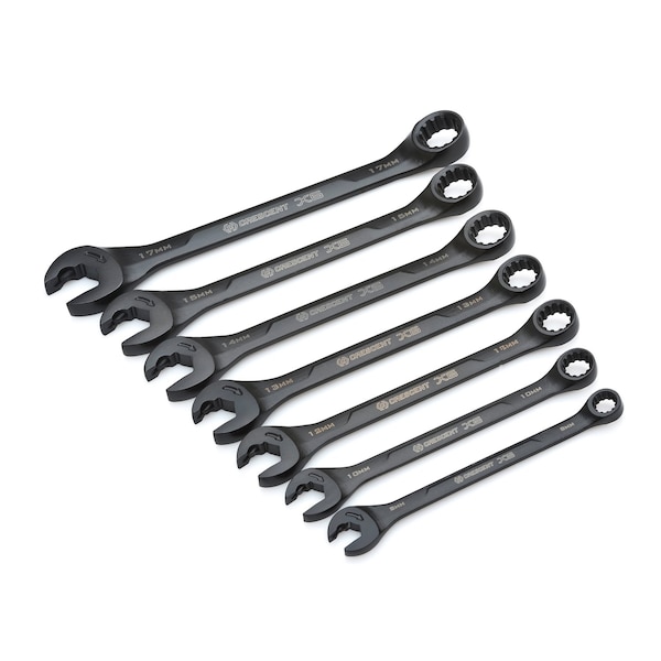 Weller Crescent X6 12 Point Metric Wrench Set 11 in. L 7 pk - CX6RWM7