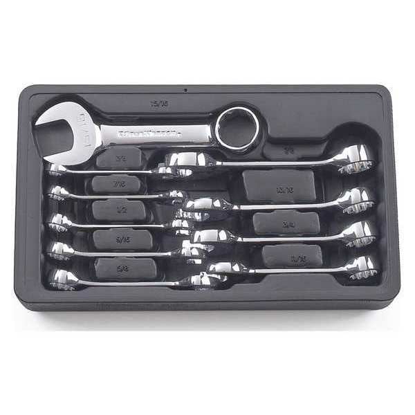 Gearwrench 10 Piece 12 Point Stubby Combination SAE Wrench Set - 81905