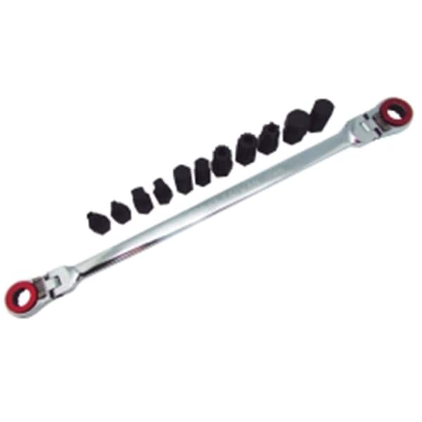 Keen Extra Long Double Box Flex & Rev Ratchet Wrench Set - 12 Piece - KE3541149