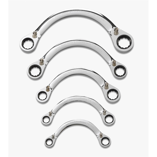 Gearwrench 5-Piece Metric Half Moon Reversible Double Box Ratcheting  Set - EHT9850