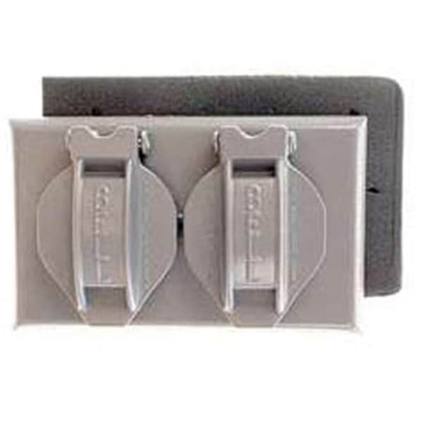 Hubbel Electric Raco Cover, Outlet Box Type, 1 Gang, Metallic - 5180-5