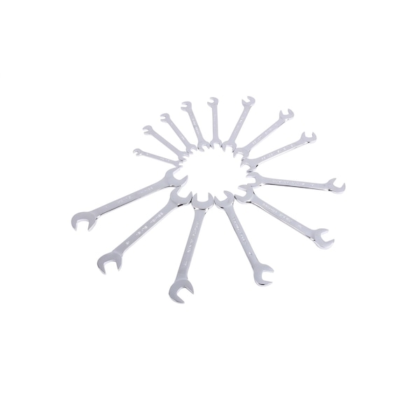 Sunex Â® 14-Piece Metric Angle Head 6mm-19mm Wrench Set, Full Polish - 9914MA